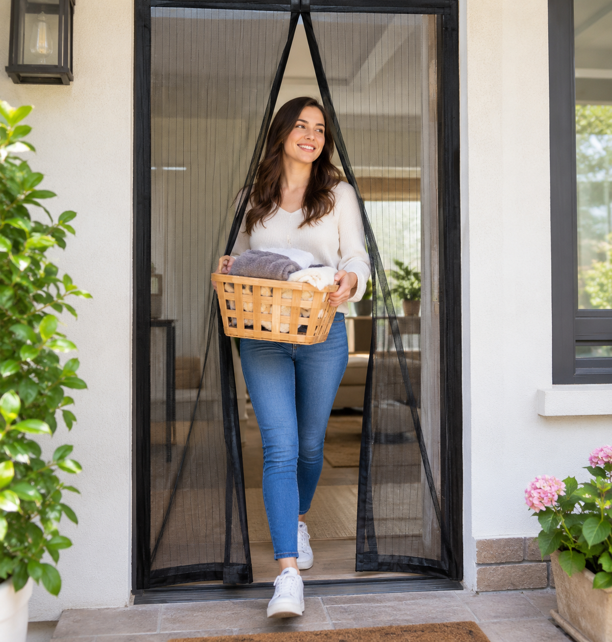 Malla anti mosquitos para puerta